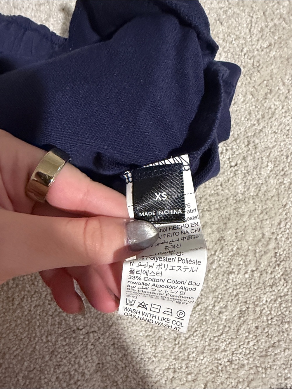 size xs shein navy blue shorts - Picture 3 of 3